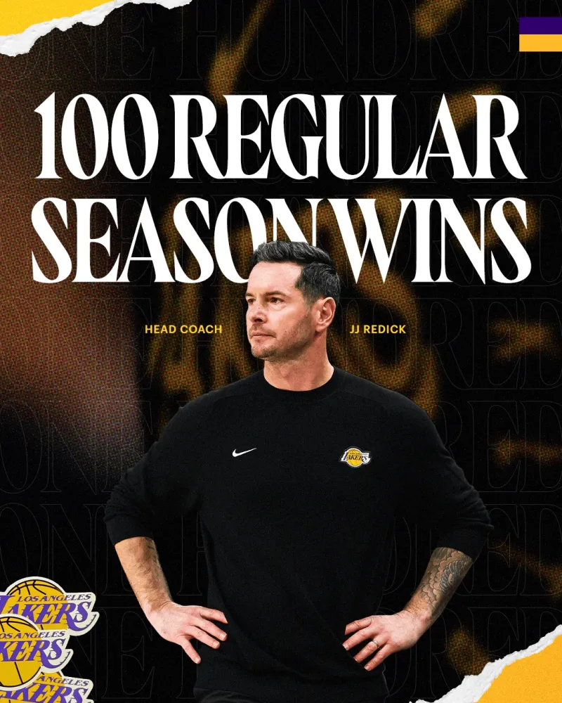 华体会-湖人官方分享雷迪克百胜海报：这就是我们的教练